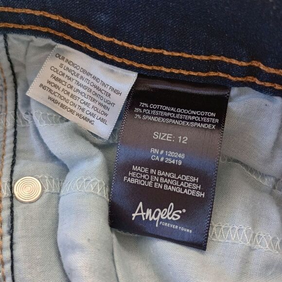 2 Denim Skinny Jeans Light & Dark Wash Size 12 - Picture 10 of 13
